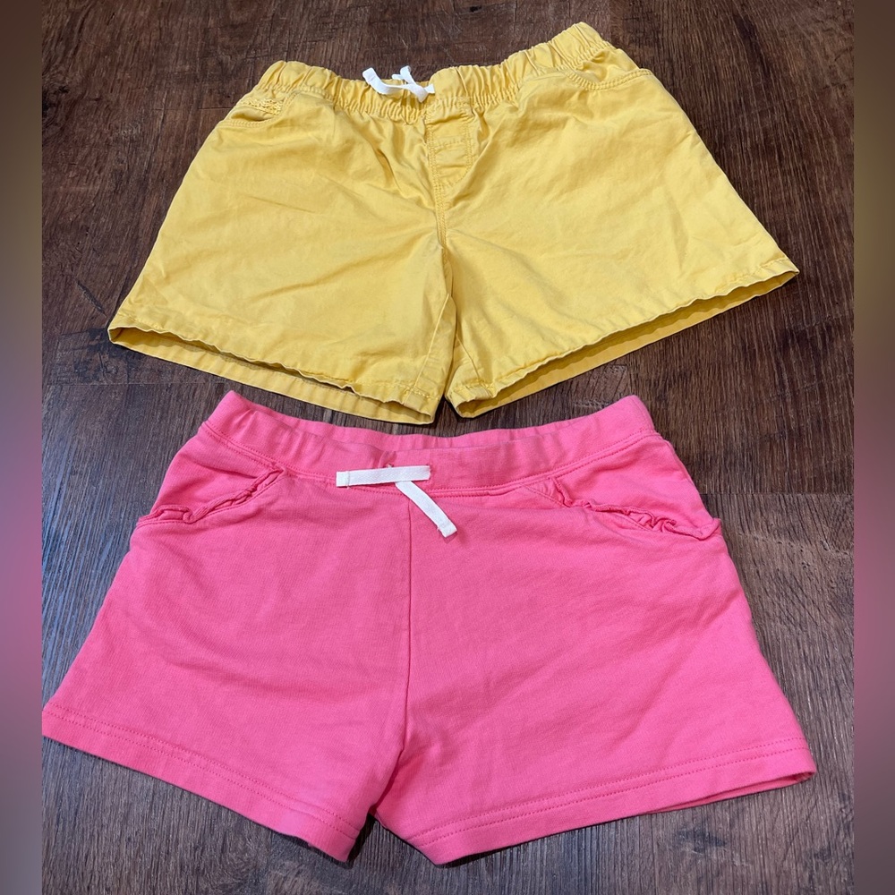 Lot of 2 Carter’s Girls Shorts Size 12-14 – Yellow & Pink